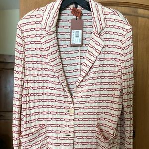 Missoni cardigan new with tags! Cream and red